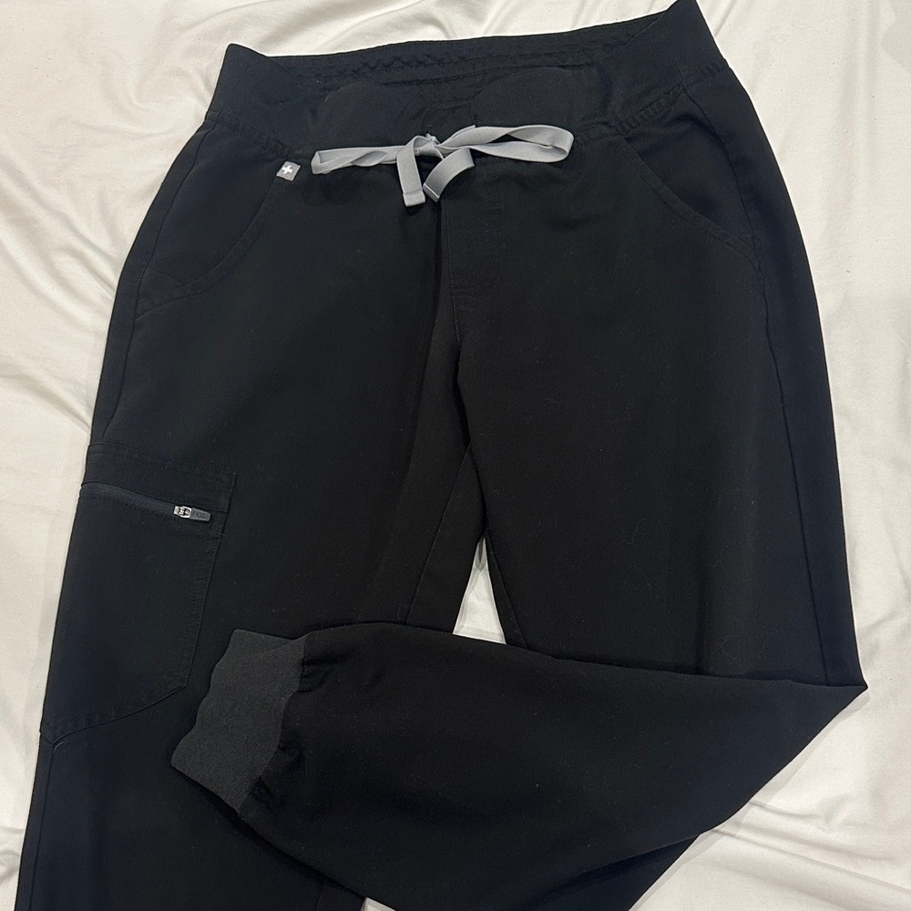 FIGS Black Zamora Jogger Pants